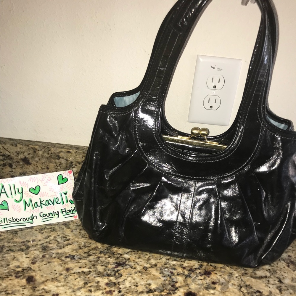 Black Patent Leather Ergo Bag